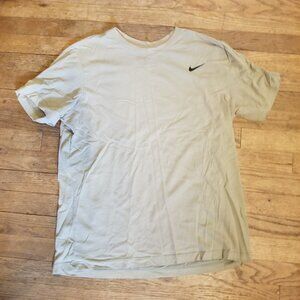 Nike Cream T-Shirt with Black Swoosh